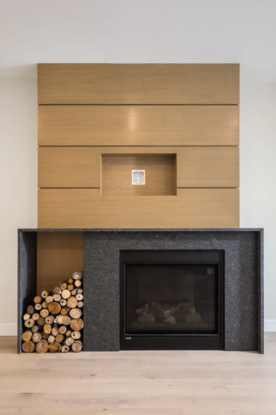 Fireplace and millwork detail
