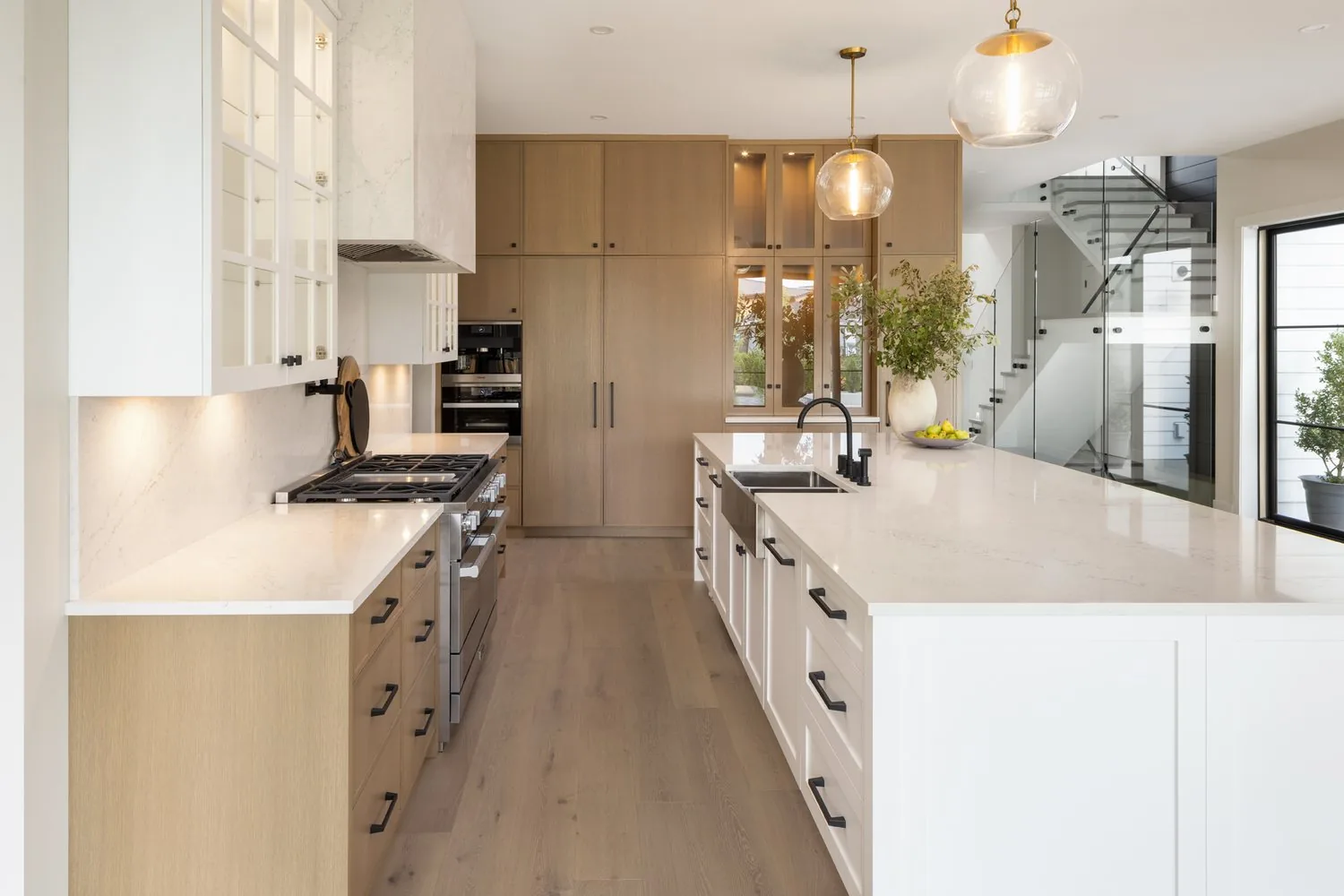 Kitchen of a custom home built by Edward West Luxury Homes